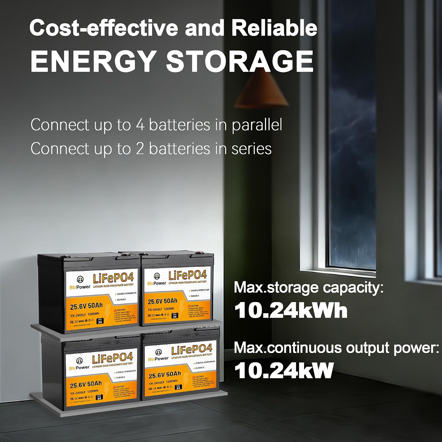 24V 50Ah LiFePO4 Battery,5000+ Deep Cycle, 24v Trolling Motor Lithium Battery,Bulit-in 50A BMS,Perfect for Fish Finder Boat,Marine,RV,Off-Grid System,Solar System,Home Storage