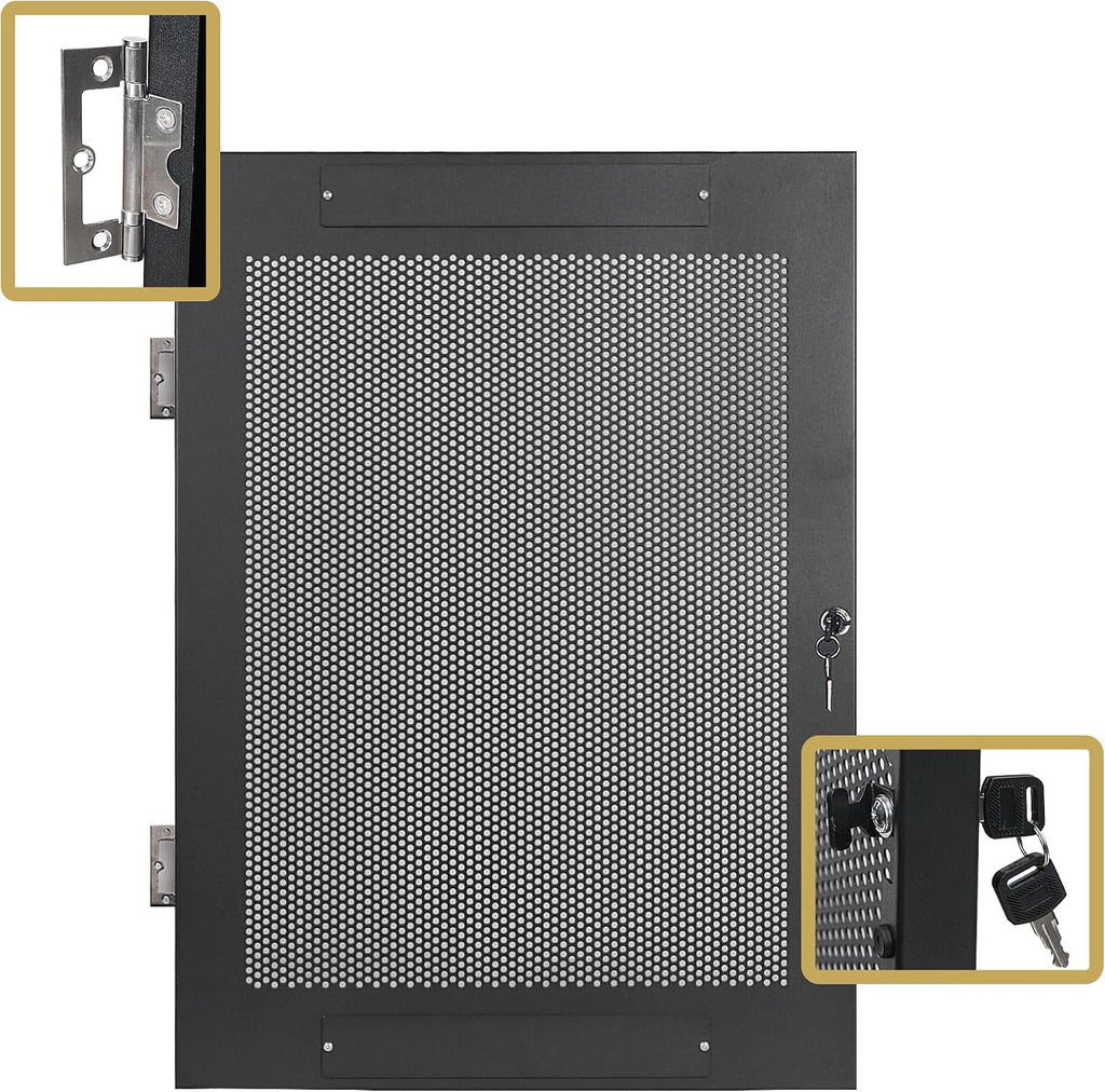 Sound Town Server Rack Doors, for STRK-M16U Server Rack (STRK-DS16U)