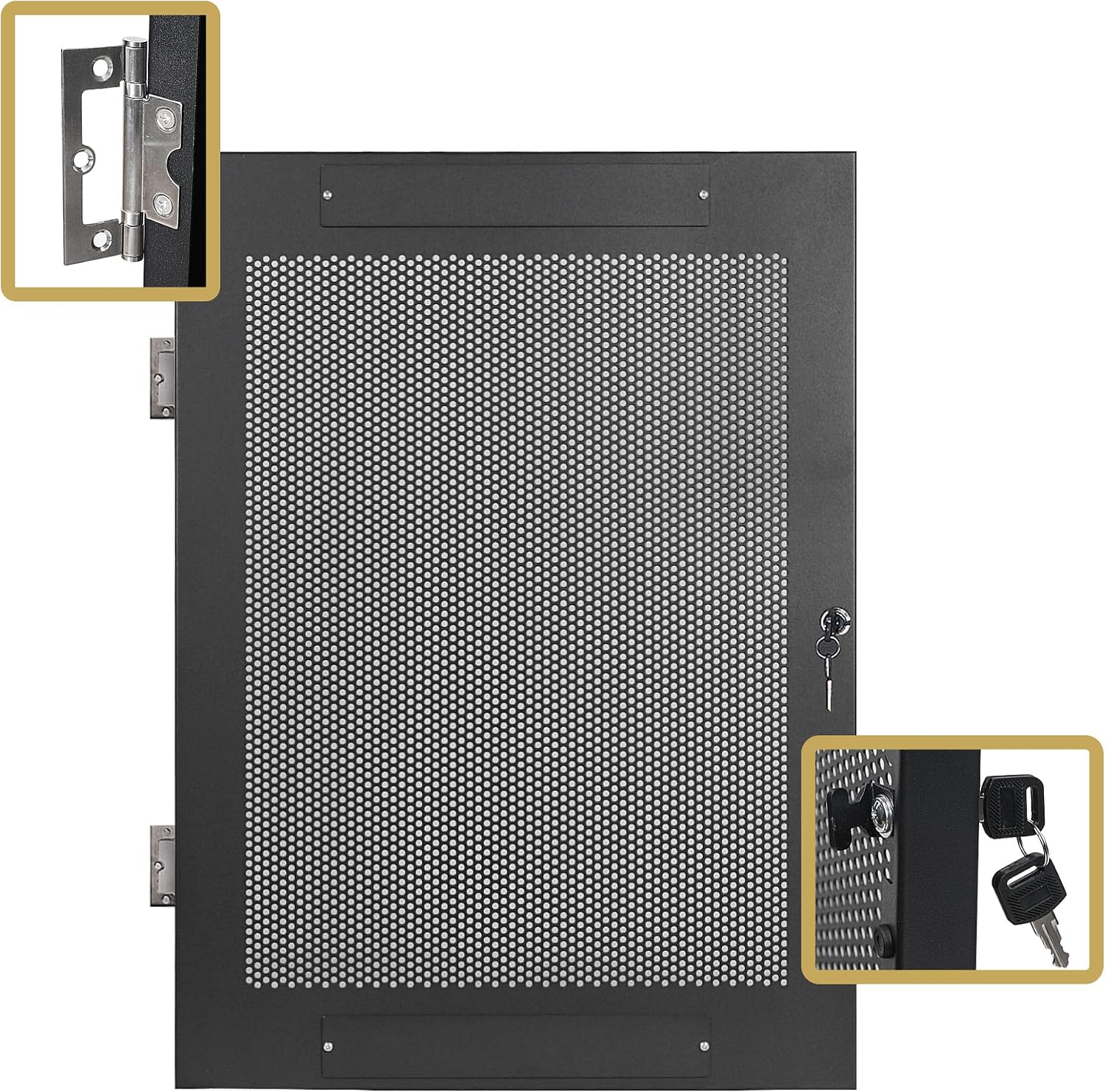 Sound Town Server Rack Doors, for STRK-M16U Server Rack (STRK-DS16U)