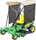 CCLINK Shade Canopy for zero turn lawn mower for john deere canopy,Kubota,Cub Cadet,Troy-Bilt & Others Foldable with UV Protection Equipped with High Visibility Left and Right Sunshades