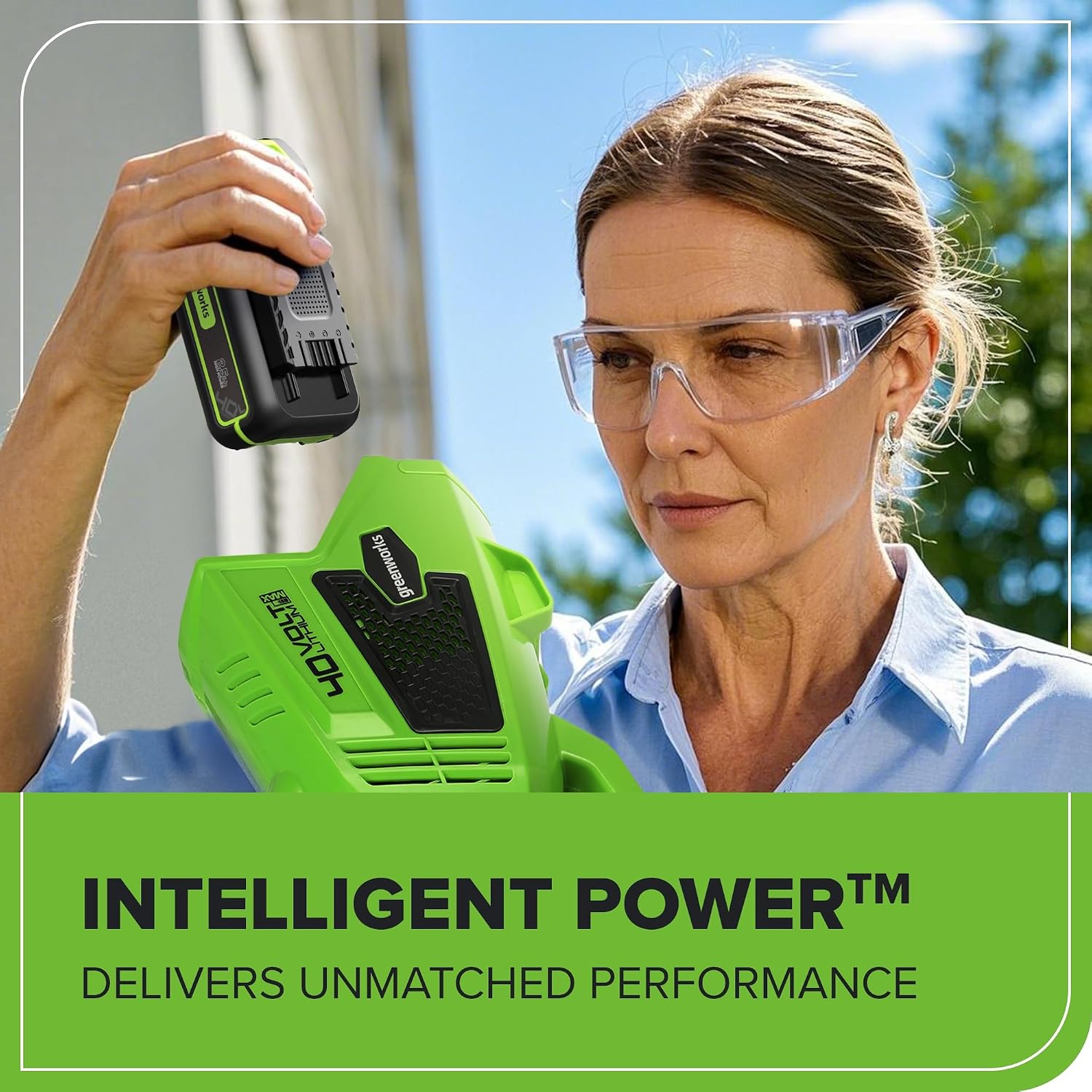 Greenworks 40V 2.5Ah Lithium-Ion High-Power Battery(Genuine Greenworks Battery / 75+ Compatible Tools)