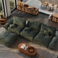 POVISON Oversized Modular Sectional Sailboat Sofa for Living Room with Adjustable Backrest Sectional Couches Large Deep Sofa Set 3 Seats Big with Ottoman Comfy Cloud Couch for House Office