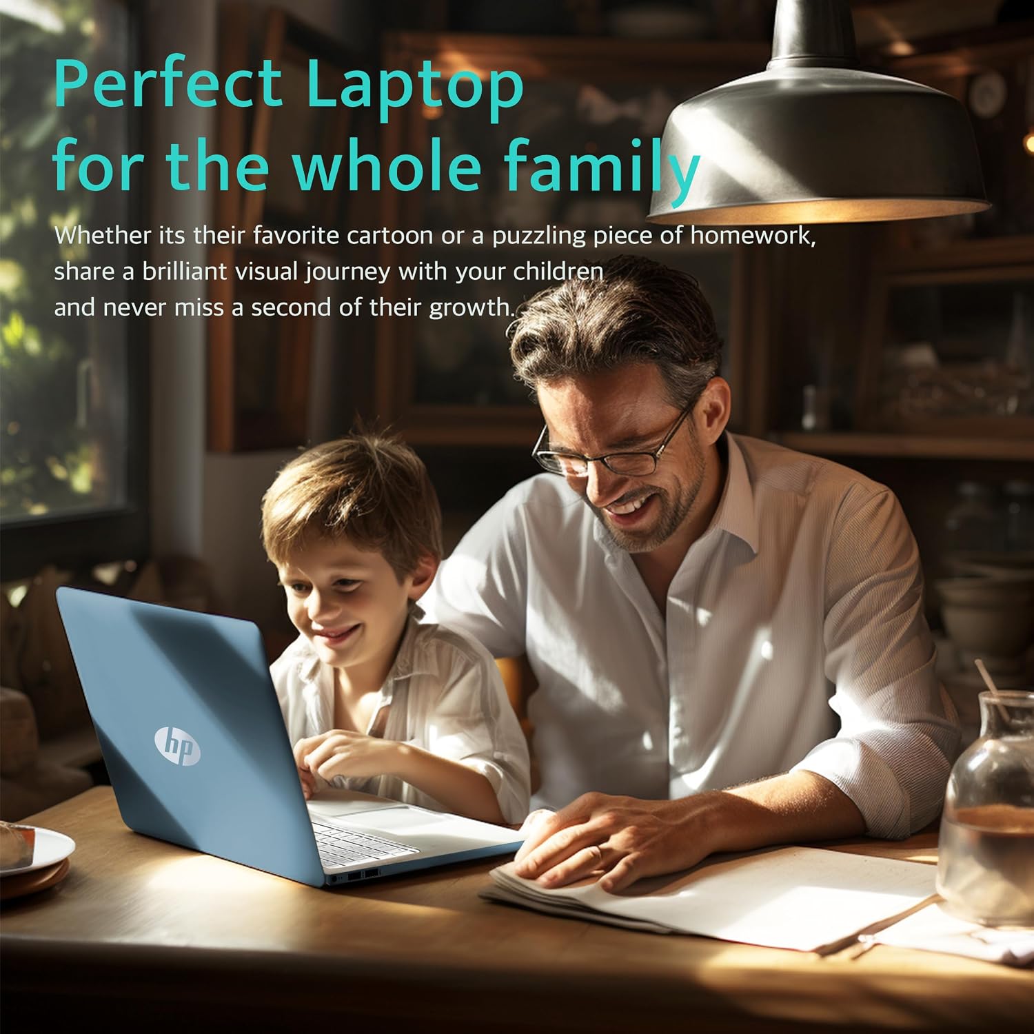 HP 15.6' FHD Laptop, AMD Ryzen 5-5500U, 32GB RAM, 2.16TB Storage (2TB SSD + 160GB Docking Station Set), AMD Radeon Graphics, Num Pad, Webcam, Bluetooth, Wi-Fi 5, Win 11 Pro, Blue