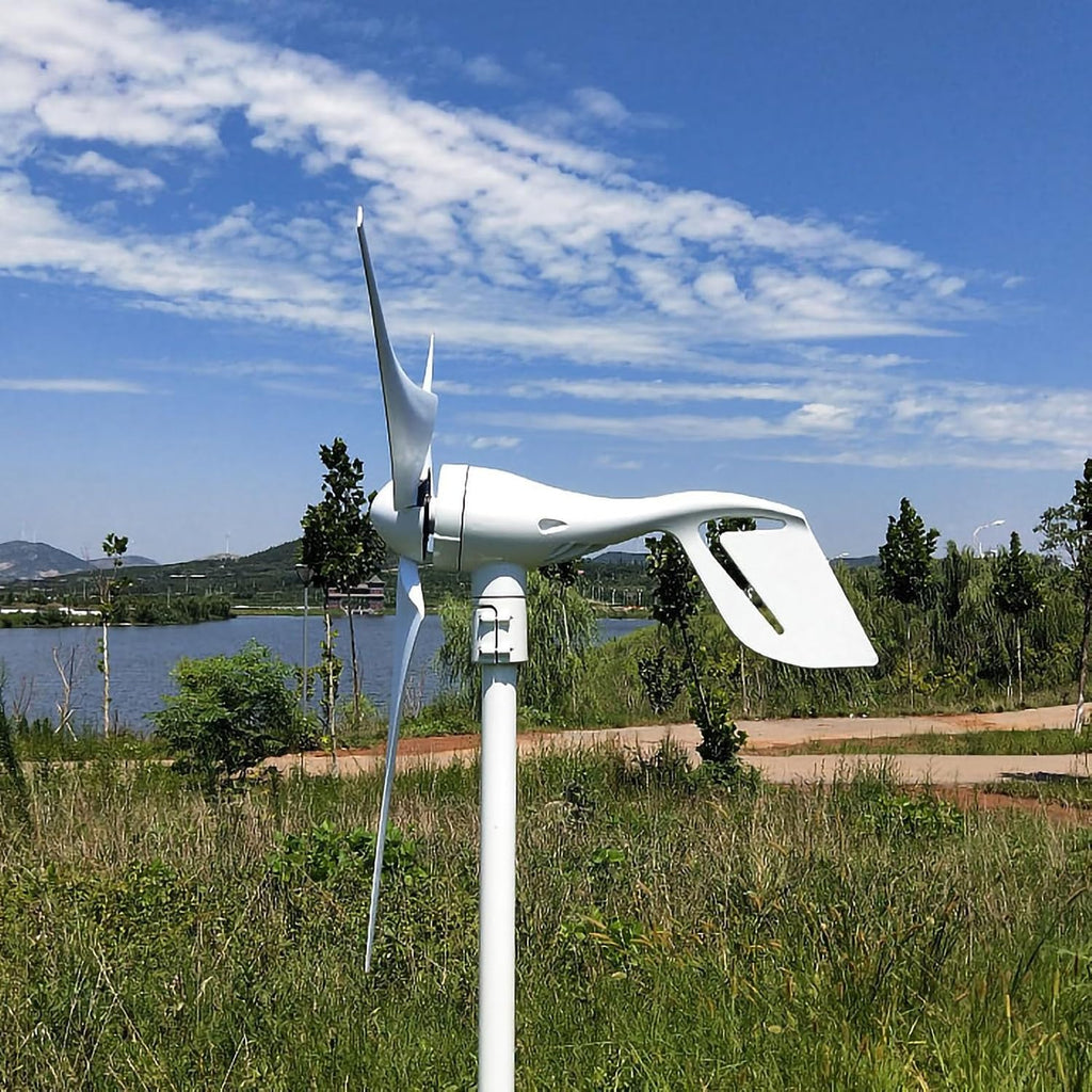 300W / 400W / 500W Permanent Magnet Wind Turbine For Home, Solar Hybrid Power, Automatic Outdoor Rooftop Or Farm Use(400w)