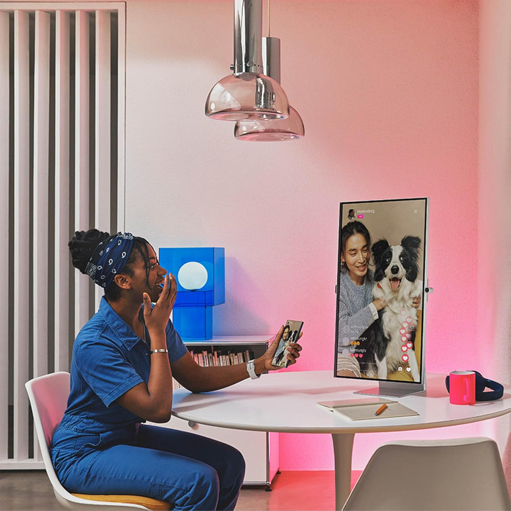 Samsung 27' ViewFinity S9 Series 5K Computer Monitor, Thunderbolt 4, DisplayPort, Matte Display, 4K Slimfit-Camera, Slim Metal Design, AirPlay, Smart-TV Apps, Gaming Hub, LS27C900PANXZA