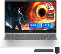 HP 15.6' FHD IPS Touchscreen Laptop, AMD Ryzen 7 7730U, 16GB RAM, 1.5TB Storage (512GB SSD+1TB Docking Station Set), AMD Radeon Graphics, Numeric Keypad, 720p HD Camera, Wi-Fi 6, Win 11, Silver