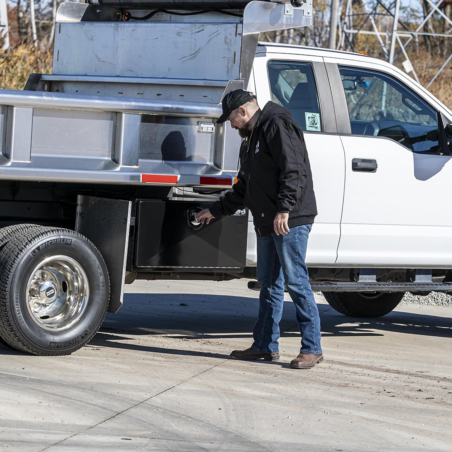 Buyers Products 1752805 Black Pro Series Steel Underbody Truck Box, 18x18x36 Inch, Durable Tool Box For Vehicle Storage and Organization