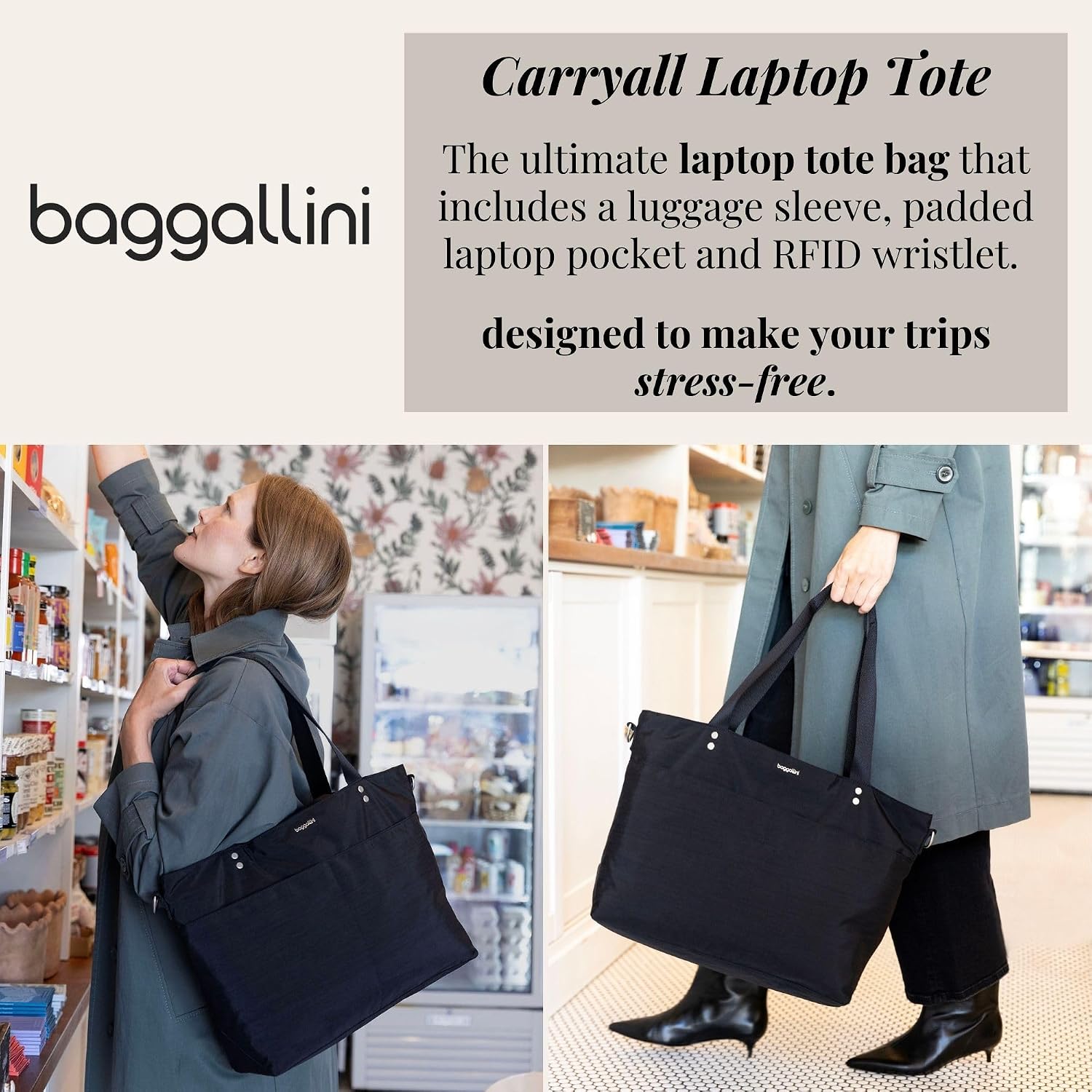 Baggallini Carryall Laptop Tote