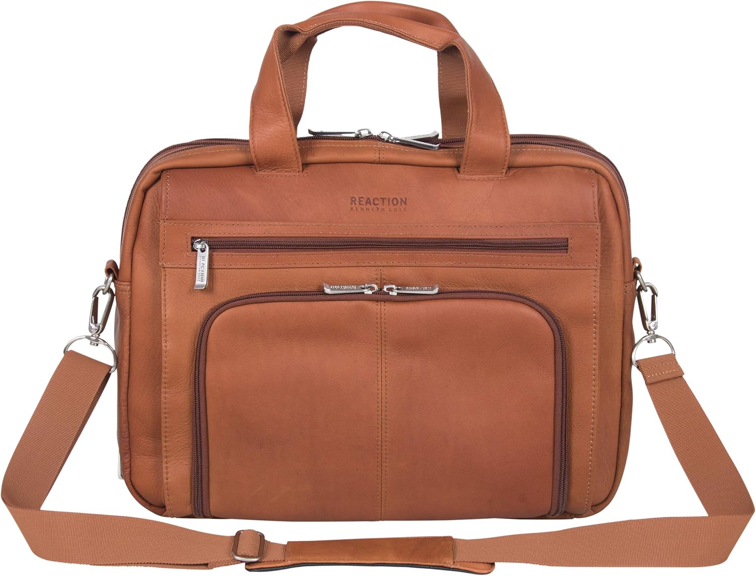 Kenneth Cole REACTION 'Out of the Bag' Manhattan Colombian Leather 15.6' Laptop Briefcase Travel Business Case Bag