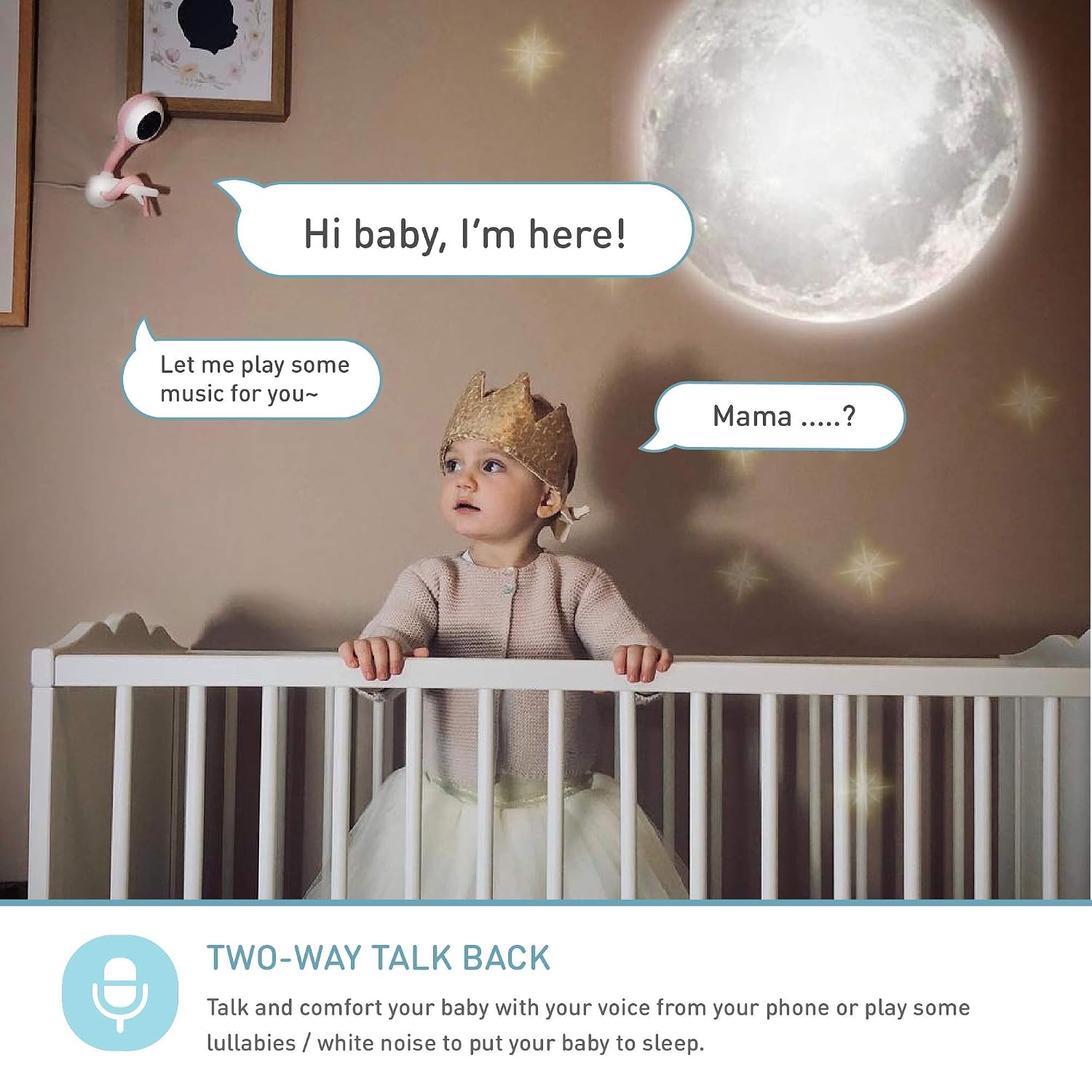 Lollipop Baby Monitor (Pistachio) - Full-Featured Smart Wi-Fi Camera of True Crying Detection with Extra in-App Plan of Breathing Monitoring/Sleep Tracking-Accessories Free/7 Days Trial Period
