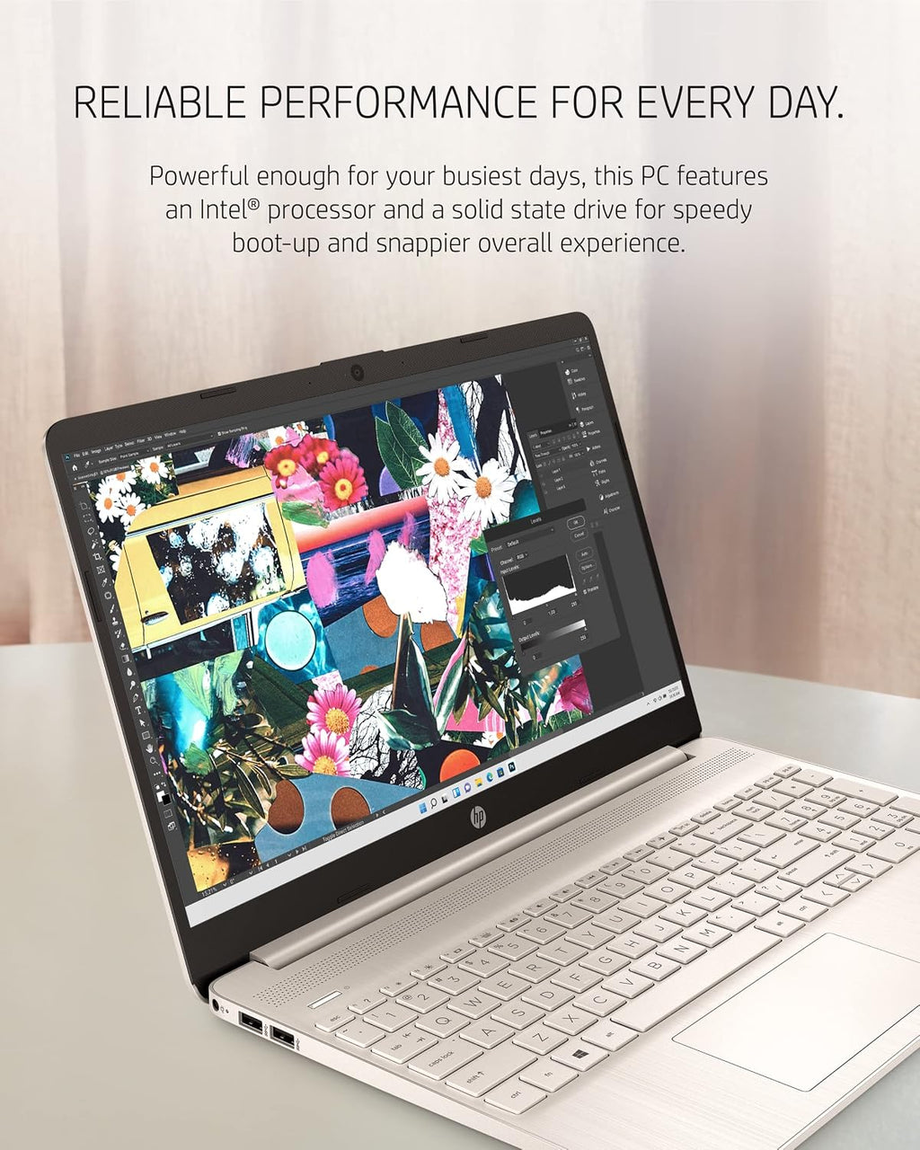 HP 15.6 Inch Laptop, Intel Iris Xe Graphics, 11th Generation Intel Core Processor, 8 GB RAM, 256 GB SSD, Windows 11 Home (15-dy2024nr, Natural Silver)