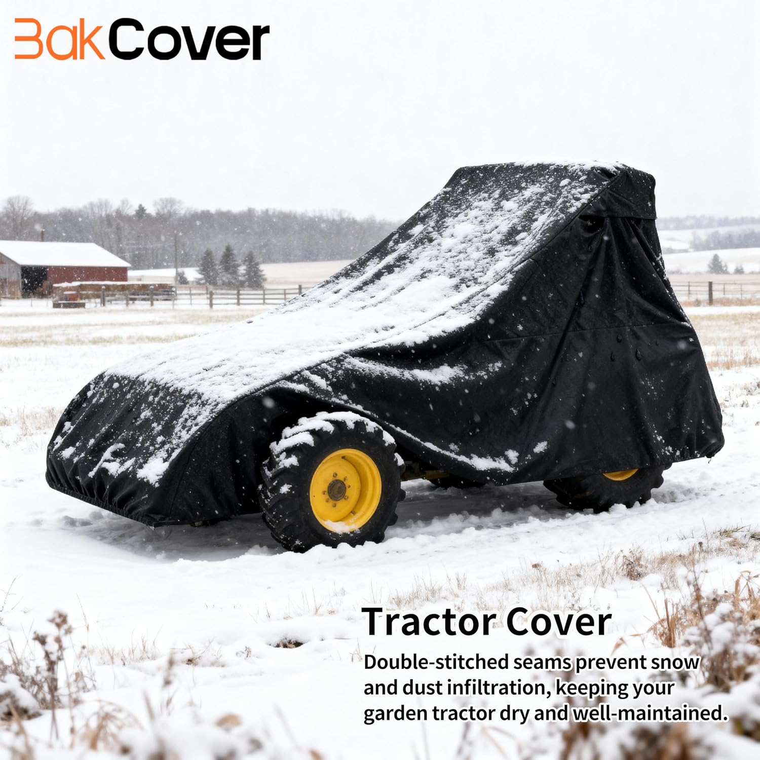 Tractor Cover, Utility Tractor Covers Waterproof Heavy Duty, Compatible with John Deere, Kubota, Mahindra, 600D Waterproof UV Protection Dustproof (189 L x 76 W x 86 H in)