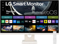 LG 27SR50F-W Smart Monitor 27-Inch FHD (1920x1080) IPS Display, webOS 23, HDR 10, x2 Built-in Speakers, AirPlay 2, Screen Share, Bluetooth, ThinQ App, Remote Control, White