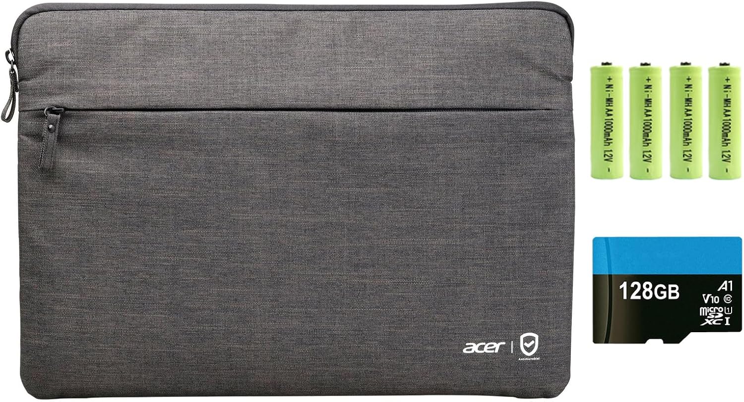 acer Chromebook 315 15.6' FHD Laptop Computer, Dual Core Intel Celeron N4500, 4GB RAM 192GB Storage (64GB eMMC+128GB SD Card), 10+ Hrs, Numeric Keypad, Wi-Fi 6, Type-C, Chrome OS, Silver, w/Battery