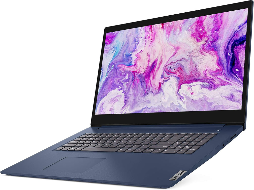 Lenovo IdeaPad 3 17.3' HD+ LED Backlit Display Laptop, Intel Core i5-1035G1 Processor, 8GB RAM, 256GB SSD, HDMI, WiFi, Bluetooth, Webcam, Windows 10, Abyss Blue, W/IFT Accessories