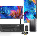 HP EliteDesk 800 G4 DM Dual 22 inch Computer Monitors and Mount Bundle, Intel i5-8500,16GB Ram 512GB NVMe SSD,WiFi,Windows 11 (Renewed)