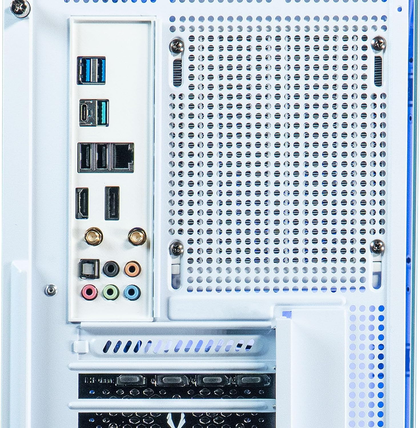 ViprTech Overlord 2.0 Liquid-Cooled PC - AMD Ryzen 7 5700X (4.6Ghz Turbo), AMD RX 9060 XT 16GB, 32GB DDR4 RAM, 1TB SSD, White Wood Case, RGB Keyboard Mouse, VR-Ready, WiFi BT, Win 11, Computer Tower