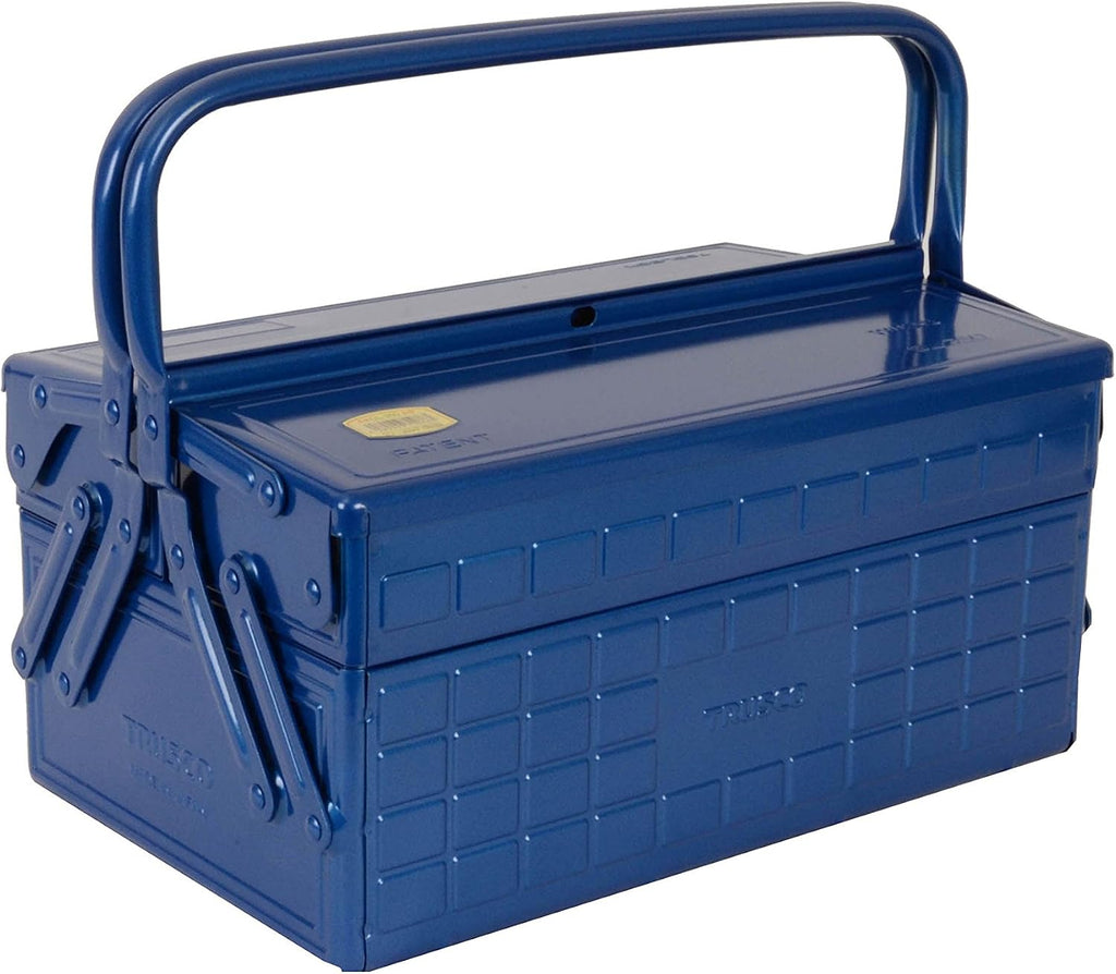 TRUSCO GT-350-B 3-Tier Tool Box, 13.8 x 8.7 x 13.4 inches (352 x 220 x 343 cm), Blue