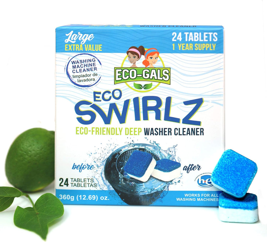 ECO-GALS Eco Swirlz Bulk Wholesale Washing Machine Cleaner for Cleaning Business, Laundromats, and Shared Laundry