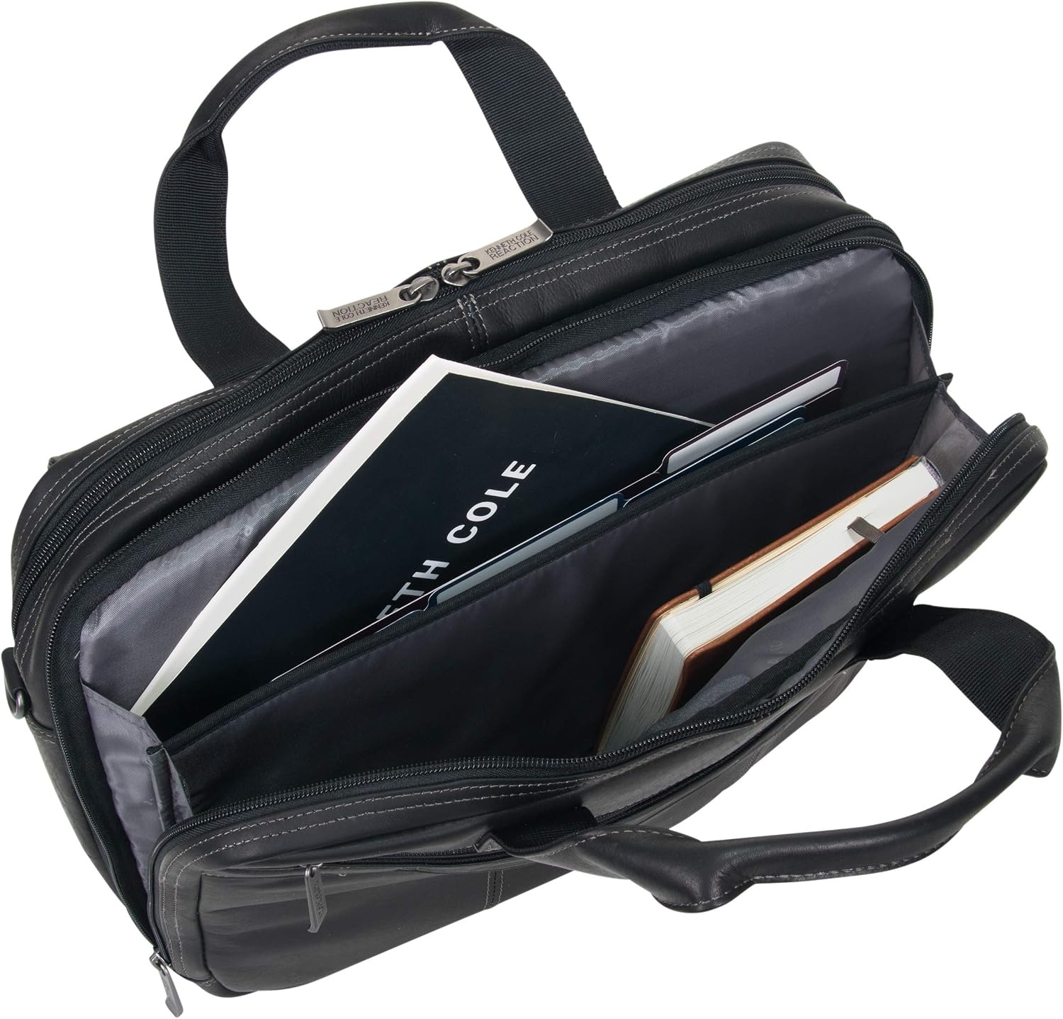Kenneth Cole REACTION 'Out of the Bag' Manhattan Colombian Leather 15.6' Laptop Briefcase Travel Business Case Bag