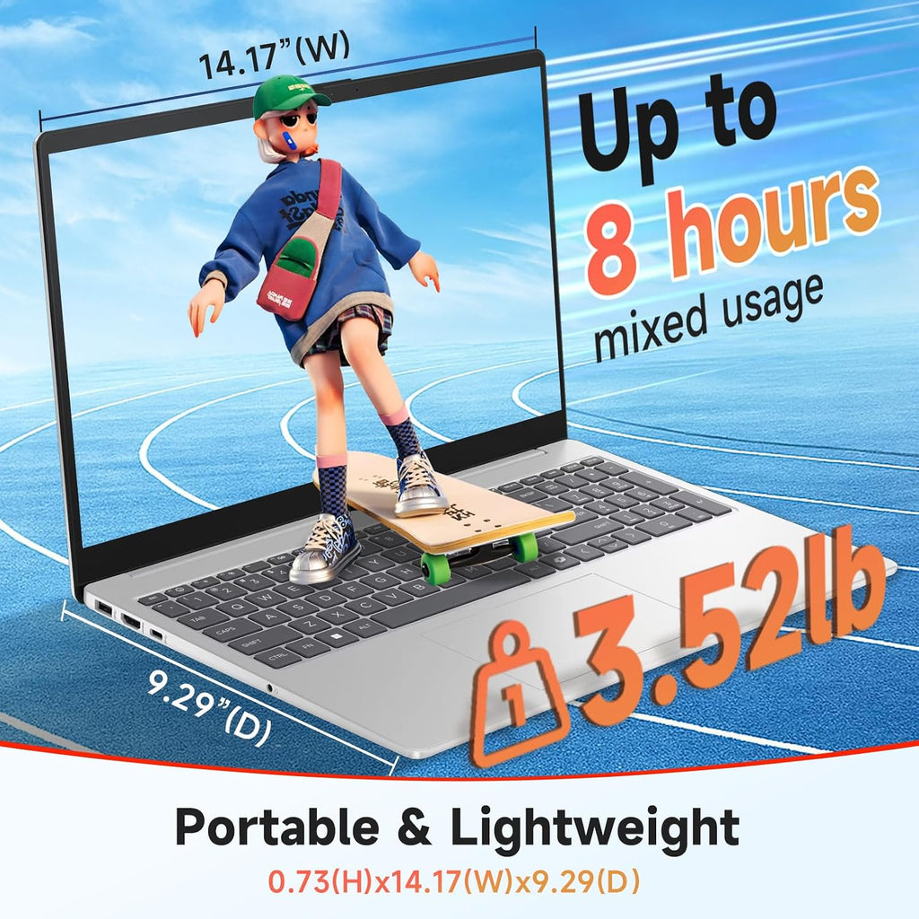 HP 15.6' Touchscreen Laptop for Business & Student, Intel 13th core i3(Up to 4.5GHz), 250 Nits Display, Win 11 Pro & Copilot AI, Wi-Fi 6 & BT 5.3, Fast Charge, Brand Mouse Kit (16GB RAM | 512GB SSD)