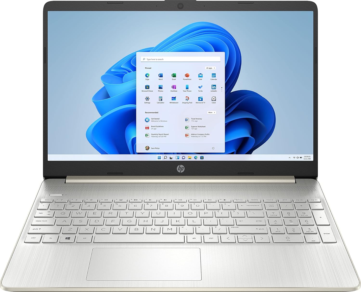 HP 15.6-inch Touch-Screen Laptop, 11th Generation Intel Core i7-1165G7, Intel Iris Xe Graphics, 16 GB RAM, 512 GB SSD, Windows 11 Home (Natural Silver)