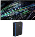 Sony XR77A95L 77 Inch QD-OLED 4K UHD Smart Google TV with AI Upscaling with a 5S-PS4-US1 4-Outlet Power with Omniport USB (2023)