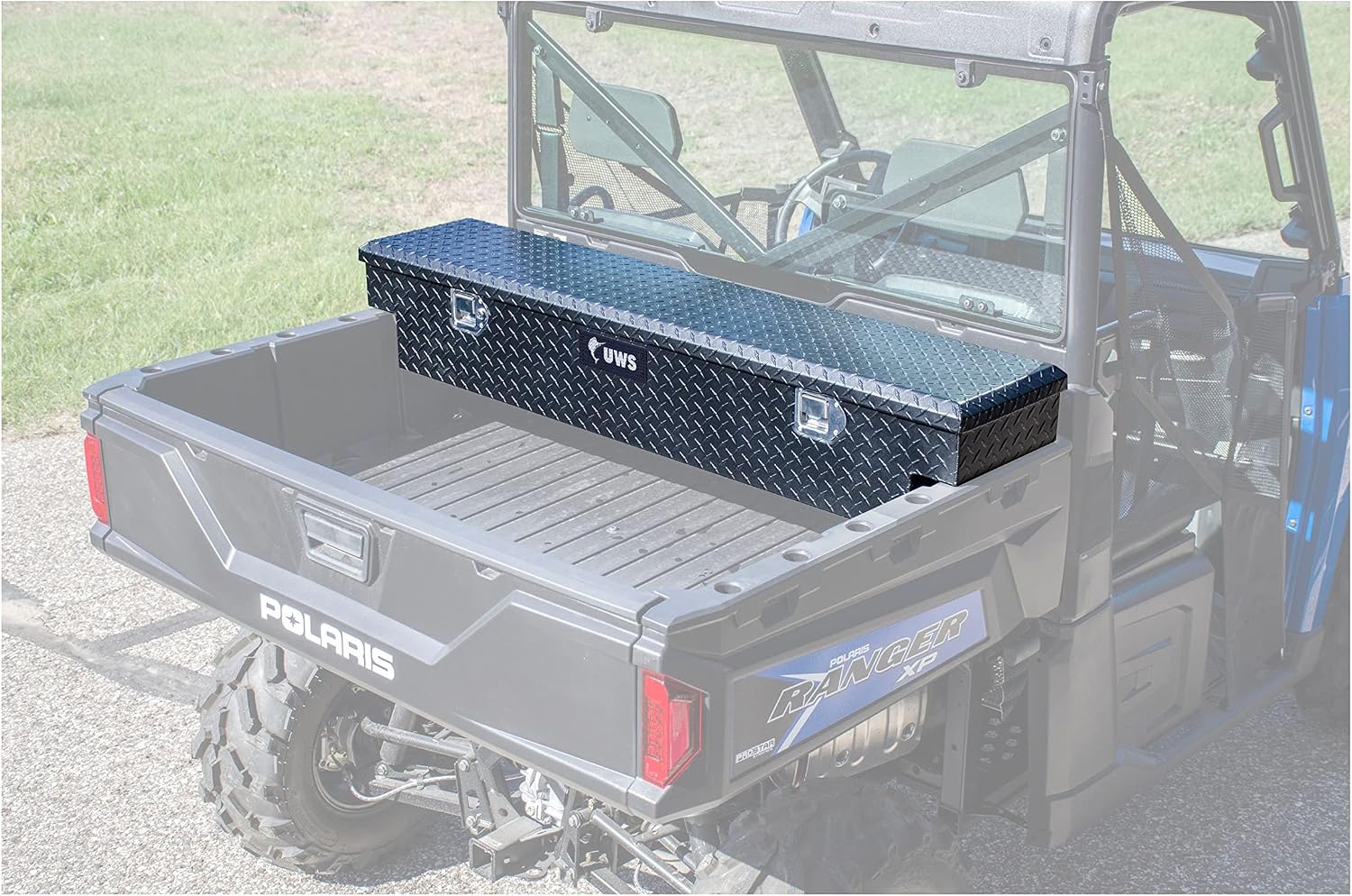 UWS EC10893 59-Inch Matte Black Heavy-Wall Aluminum UTV Tool Box, RigidCore Lid