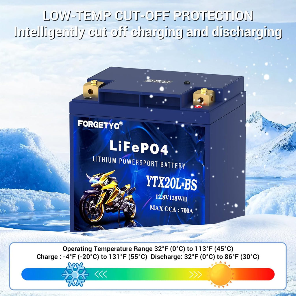 Lithium YTX30L-BS, 850A LiFePO4 Motorcycle Battery, 12V 12AH ATV, UTV, Jet Ski, 4 Wheeler, Snowmobile, Personal Watercraft, Seadoo, Polaris, Tractor,Generator and Riding Lawn Mower Battery