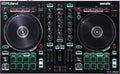 Roland DJ-202 Compact DJ Controller | 2-Channel, 4-Deck Controller for Serato DJ Lite | Large, Low-Latency Platters | Iconic Roland Drum Kit Sounds