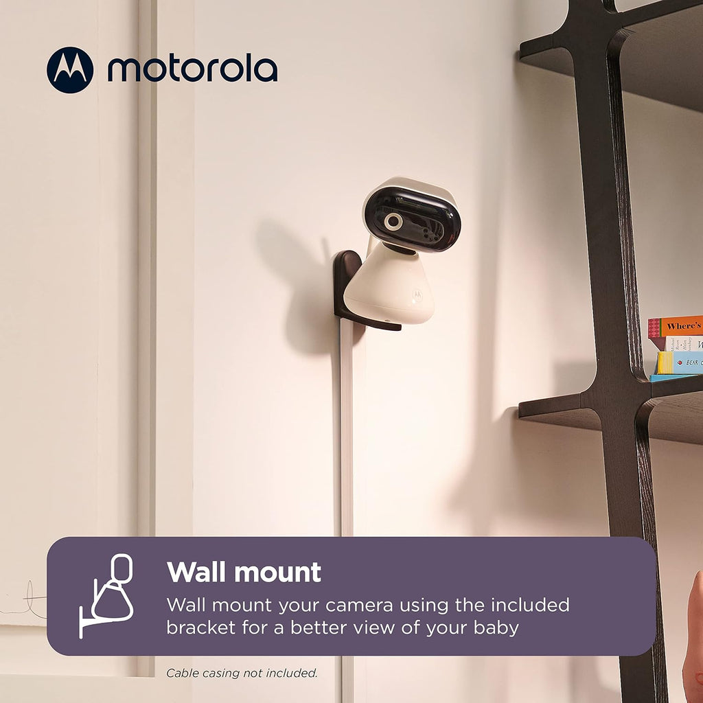 Motorola Nursery Baby Monitor WiFi HD with Camera and Audio, Private Connection, 2-Way Audio, Digital Zoom, Temperature Sensor, Lullabies, Night Vision, PIP1000