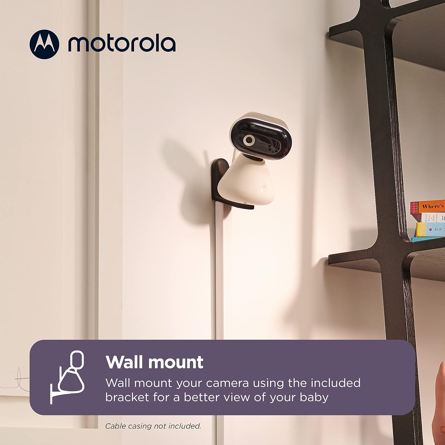 Motorola Nursery Baby Monitor WiFi HD with Camera and Audio, Private Connection, 2-Way Audio, Digital Zoom, Temperature Sensor, Lullabies, Night Vision, PIP1000