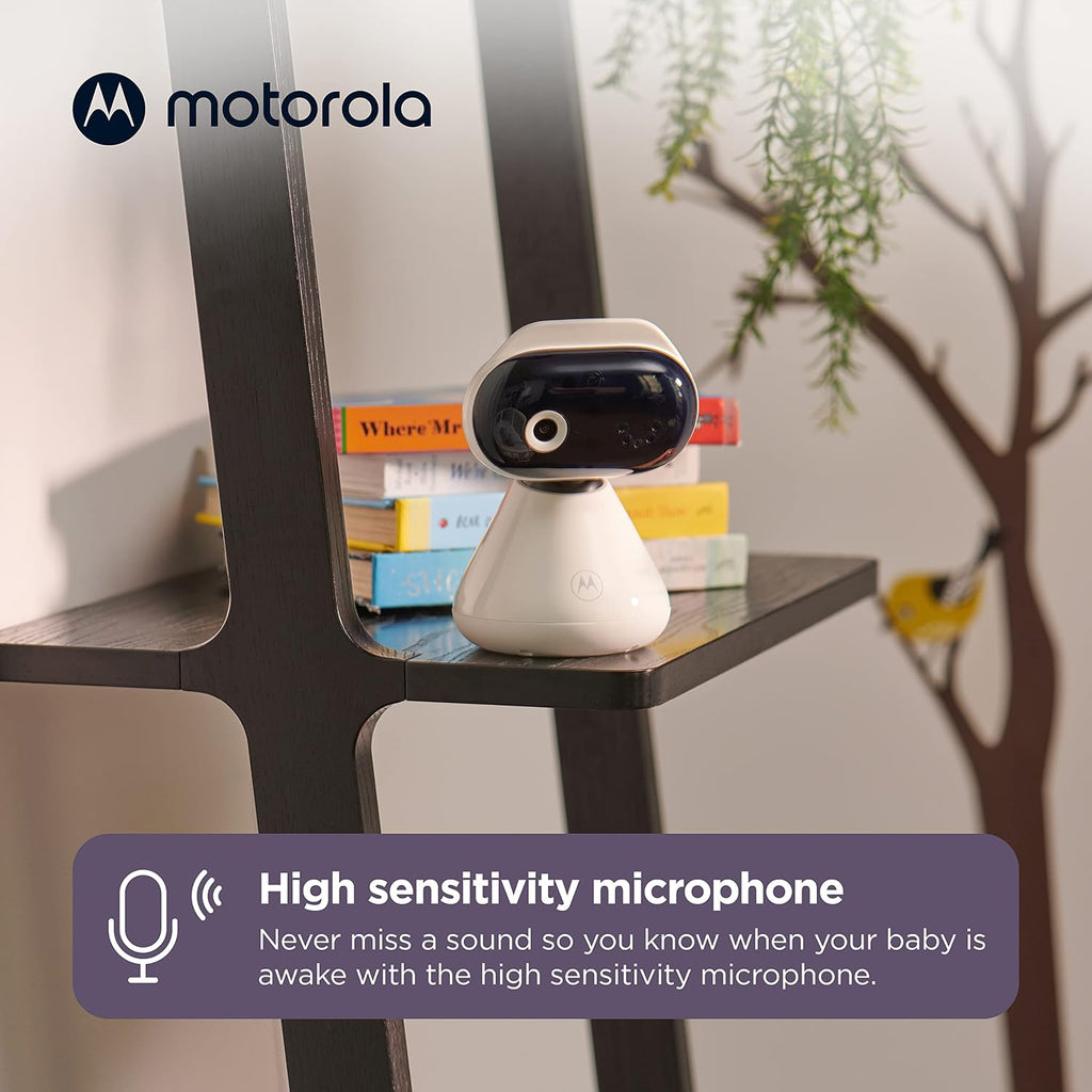 Motorola Nursery Baby Monitor WiFi HD with Camera and Audio, Private Connection, 2-Way Audio, Digital Zoom, Temperature Sensor, Lullabies, Night Vision, PIP1000