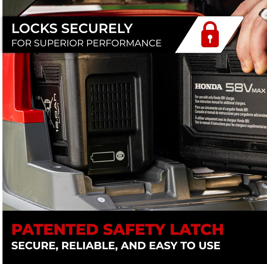 Honda DP50120 12Ah Lawn Mower Battery for HRN-BV, HRX-BV, HRX-BE, HRC-BE Variable Speed Self Propelled Lawn Mowers, Patented Connection for More Reliable Operation (DP50120CBNA)