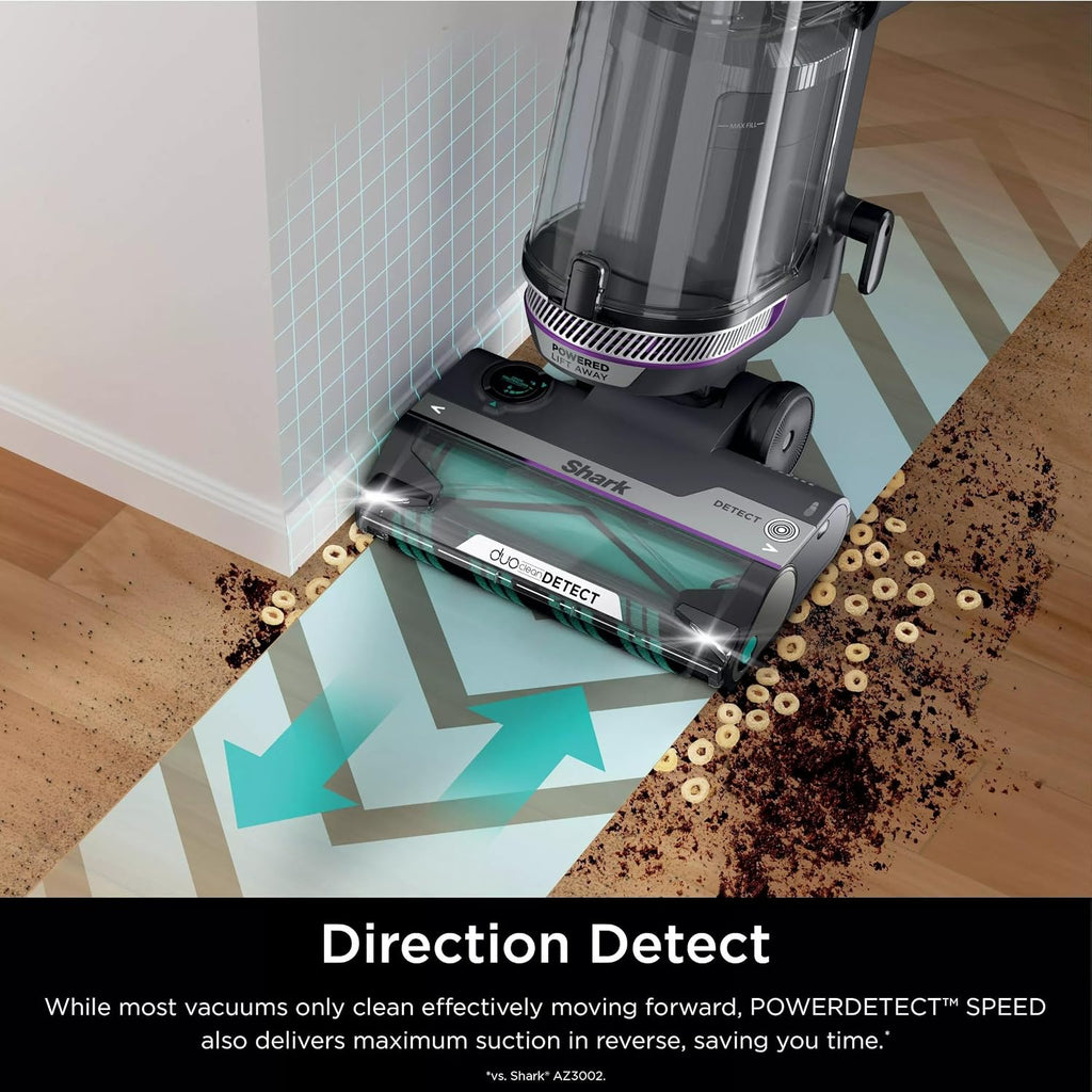 Shark AZ3901 POWERDETECT Upright Vacuum Cleaner with DuoClean Technology, Odor Neutralizer Technology, Powered Lift-Away, Self Cleaning Brushroll, Anti-Allergen Complete Seal (Renewed)