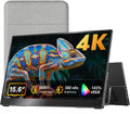 kksmart Portable Monitor 15.6 inch 4K UHD 145% sRGB 60Hz, Travel Monitor for Laptop MacBook Surface PC Xbox PS5, HDMI USB-C VESA Compatible Built-in Speaker