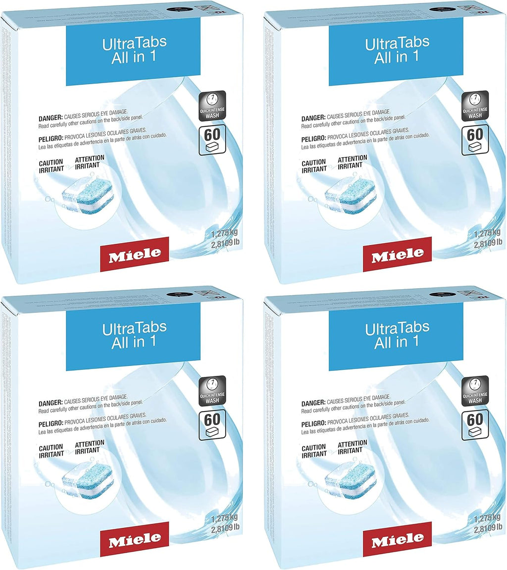 Miele Original GS CL 2406 T UltraTabs All in 1 Dishwasher Detergent Tablets, Multipack of 240 - 11657590