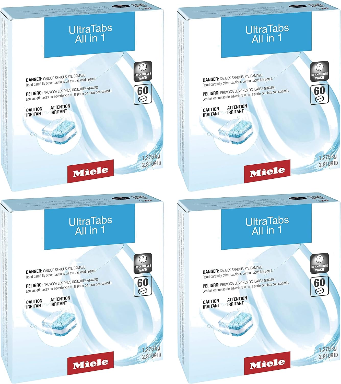 Miele Original GS CL 2406 T UltraTabs All in 1 Dishwasher Detergent Tablets, Multipack of 240 - 11657590