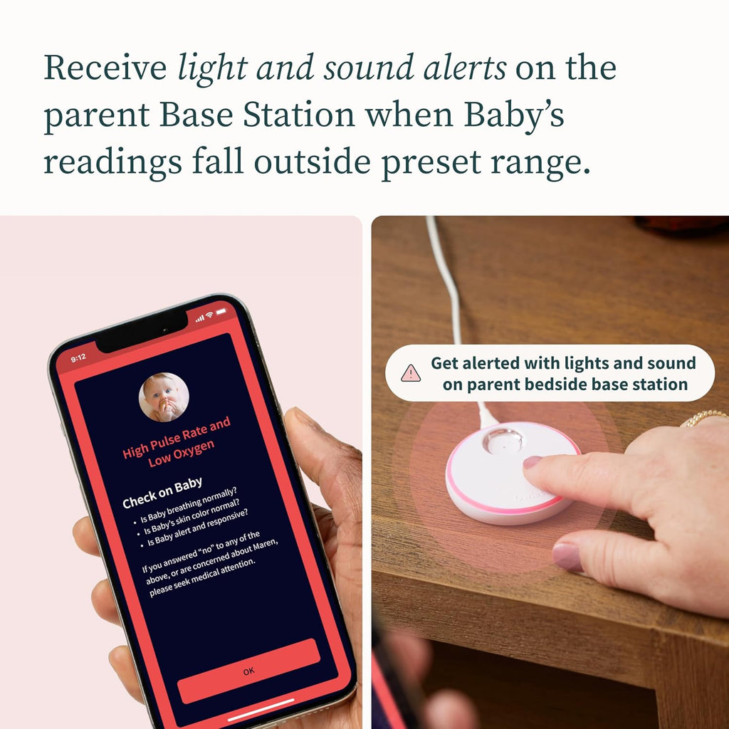 Owlet Dream Duo (Gen 2) Smart Baby Monitor Bundle – HD Video Camera + Wearable Sock Tracks Baby's Oxygen, Heart Rate & Sleep