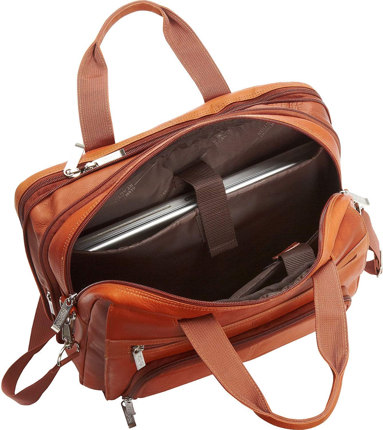 Kenneth Cole REACTION 'Out of the Bag' Manhattan Colombian Leather 15.6' Laptop Briefcase Travel Business Case Bag