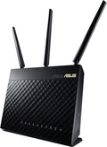 ASUS AC1900 Wireless Dual Band (5GHz + 2.4GHz) Gigabit Wi-Fi Router [RT-AC68U] Ultra-Fast 802.11ac 1900 Mbps Speed, 5X Gigabit LAN Ports, Broadcam TurboQAM Wi-Fi Acceleration, AiProtection Security