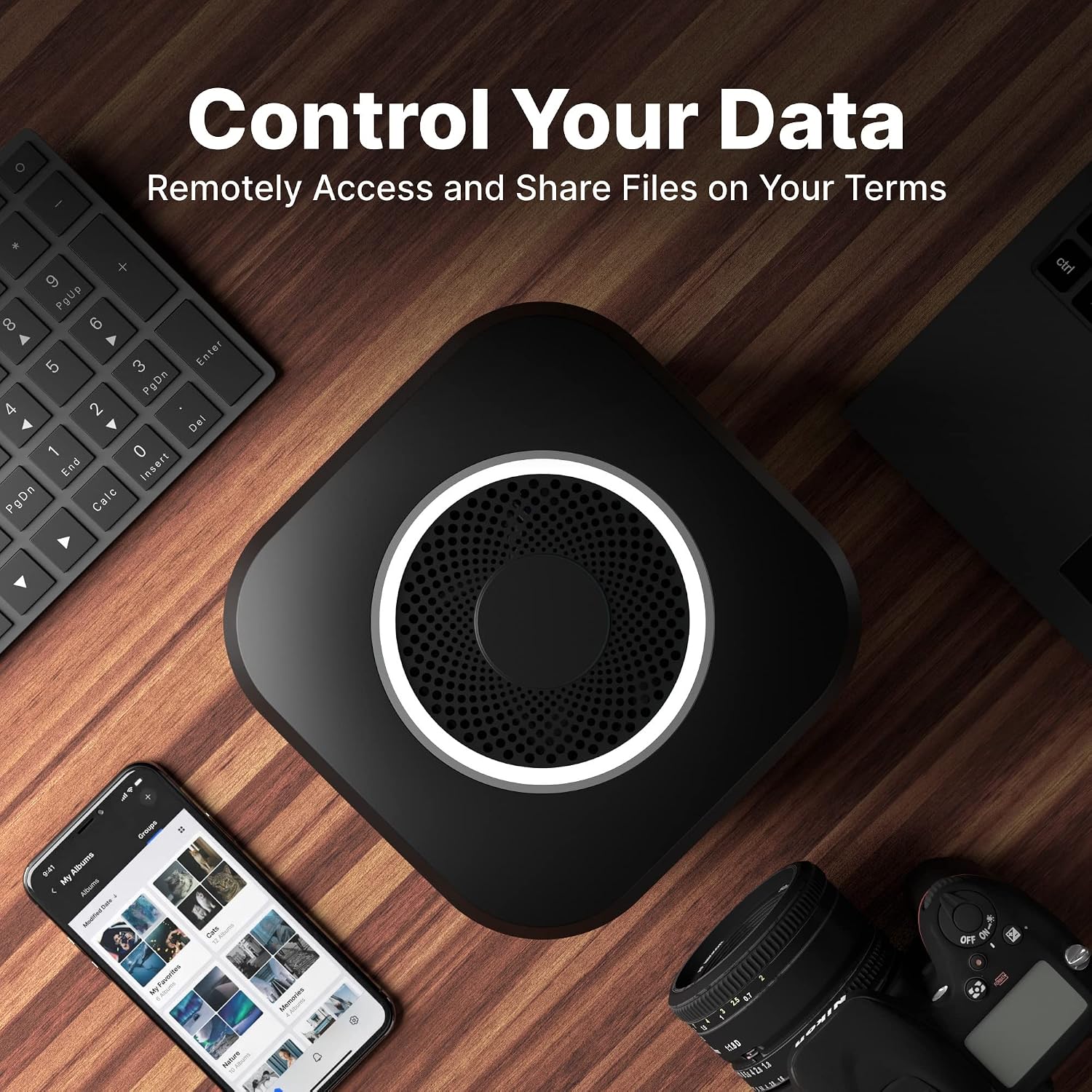 AmberPRO Personal Cloud Storage Device + AC2600 WiFi Router. Dual 1TB Hard Drives with RAID 1 or Optional 2TB with RAID 0. Plex and Home Assistant. iOS/Android/Windows/Mac Compatible. AM1211-1TB