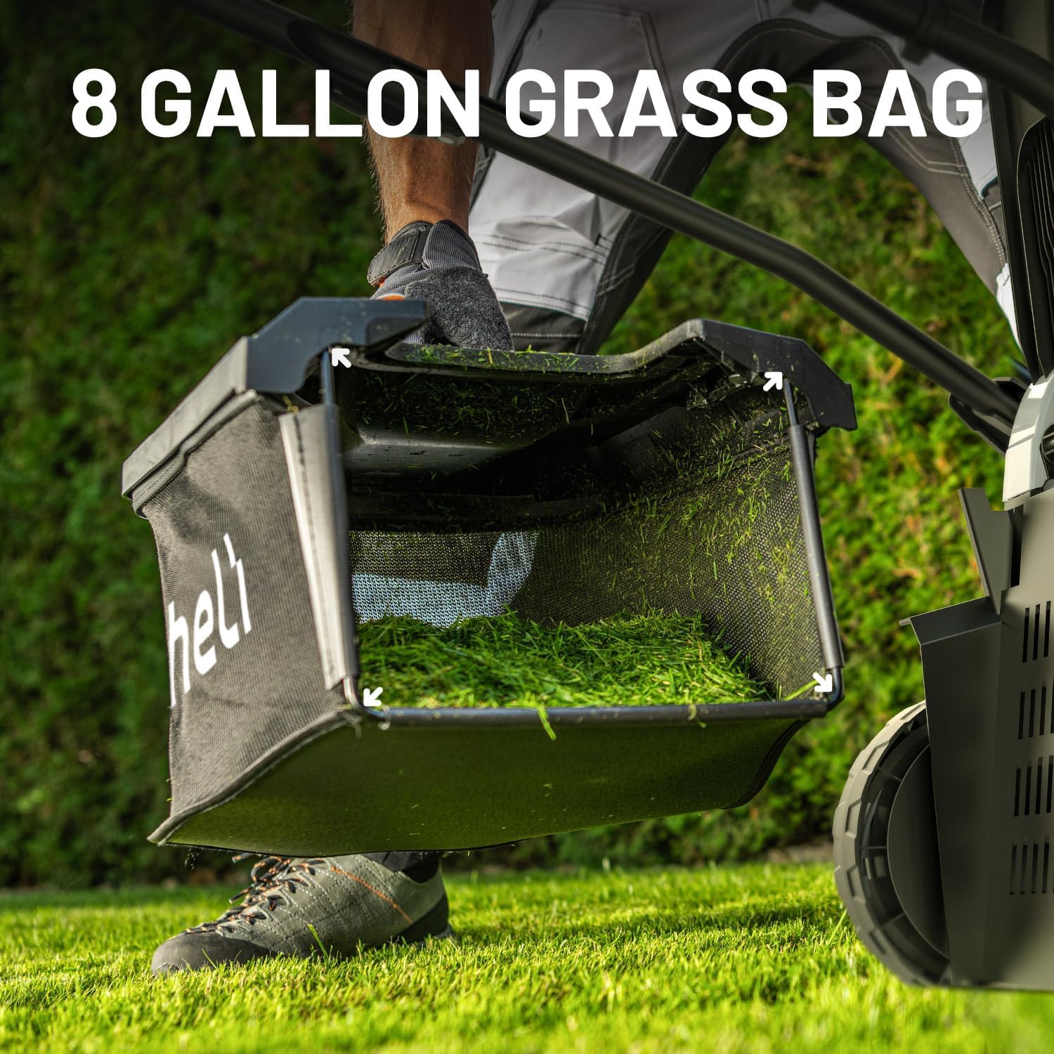 Litheli Lawn Mower 18' Electric Self Propelled for Garden Yards, Lightweight Cordless Lawn Mower Brushless with 6-Position Height Adjustment, 2 x 20V 4.0Ah Battery