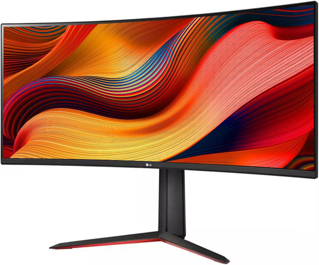 LG 34 Inch Curved Ultragear QHD(3440x1440) IPS Gaming Monitor, 160Hz, AMD FreeSync, HDR10, sRGB 99%, OnScreen Control, Multitasking and Content Creation, DisplayPort & HDMI, Tilt/Height Adjustable