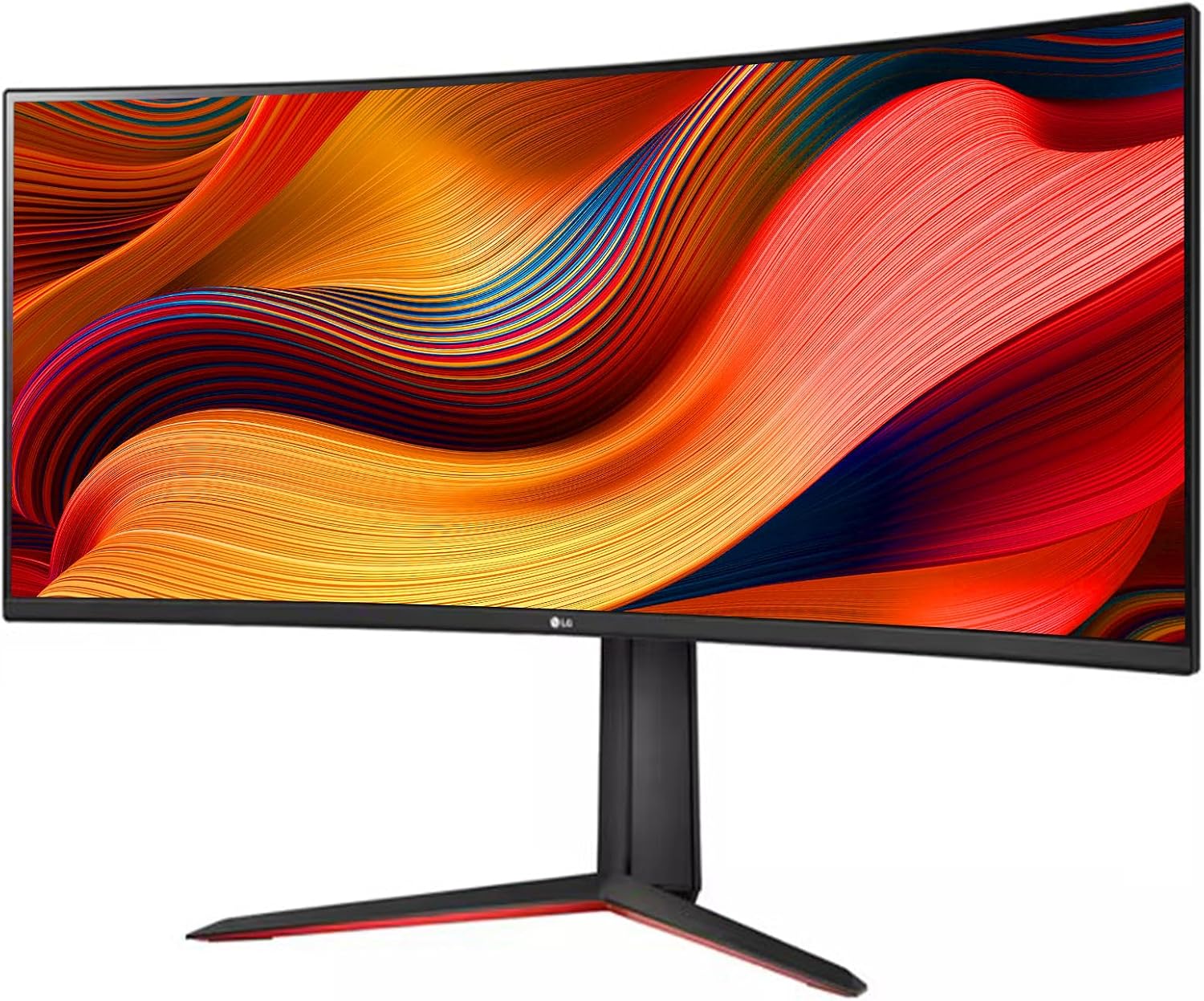 LG 34 Inch Curved Ultragear QHD(3440x1440) IPS Gaming Monitor, 160Hz, AMD FreeSync, HDR10, sRGB 99%, OnScreen Control, Multitasking and Content Creation, DisplayPort & HDMI, Tilt/Height Adjustable
