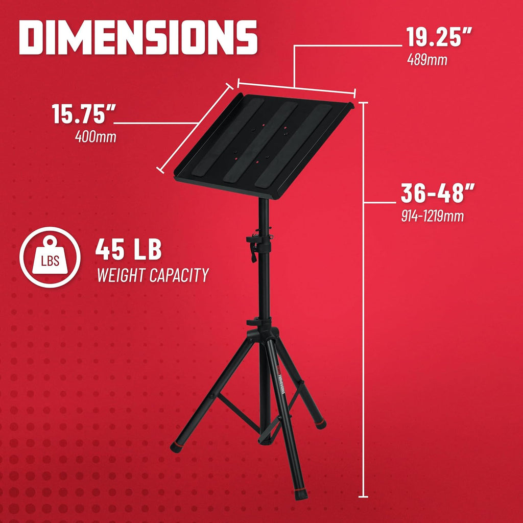 Gator Frameworks GFW-UTL-MEDIATRAY2 Heavy-Duty Adjustable Media Tray Stand