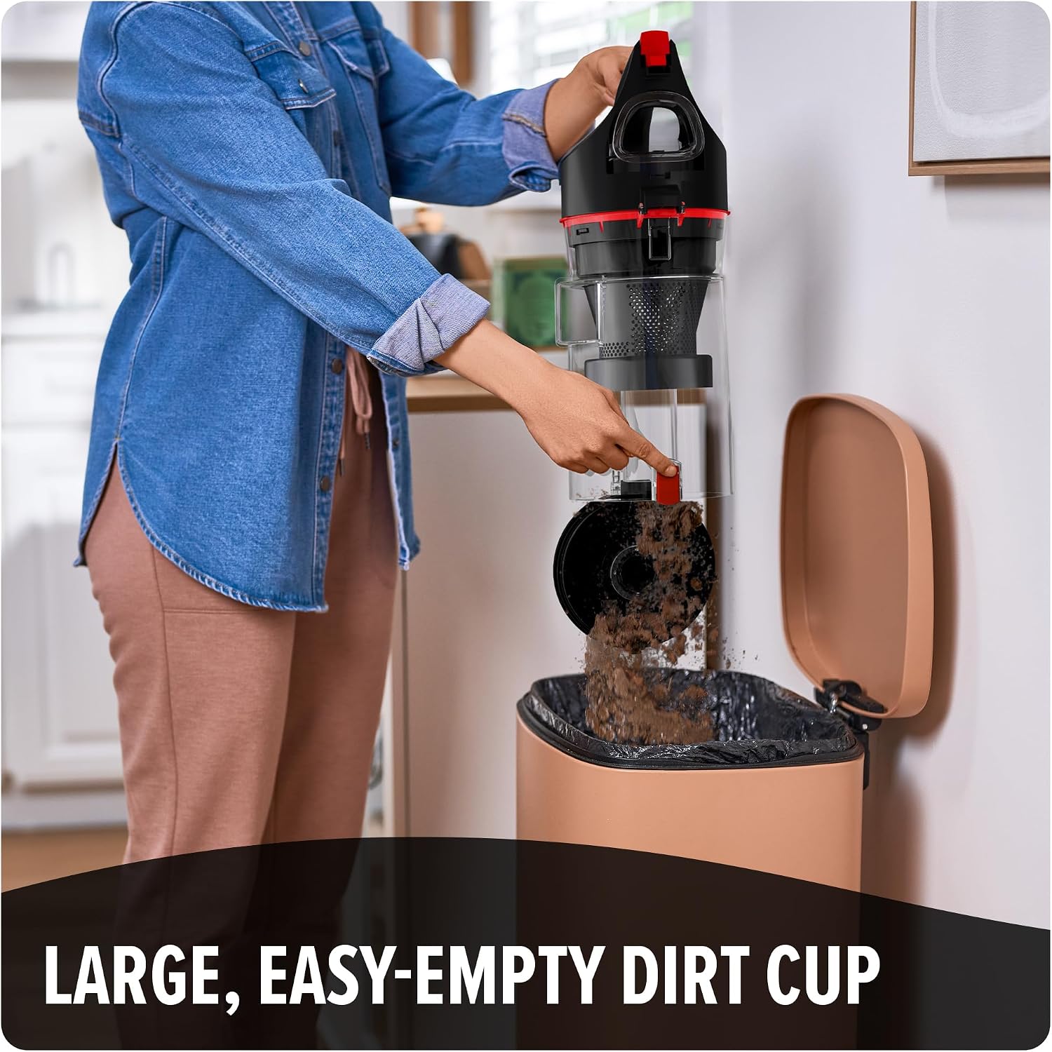 Dirt Devil Multi-Surface Rewind+ Upright Bagless Vacuum Cleaner for Carpet and Hard Floor, Powerful, Lightweight, Corded Vacuum Cleaners for Home Use
