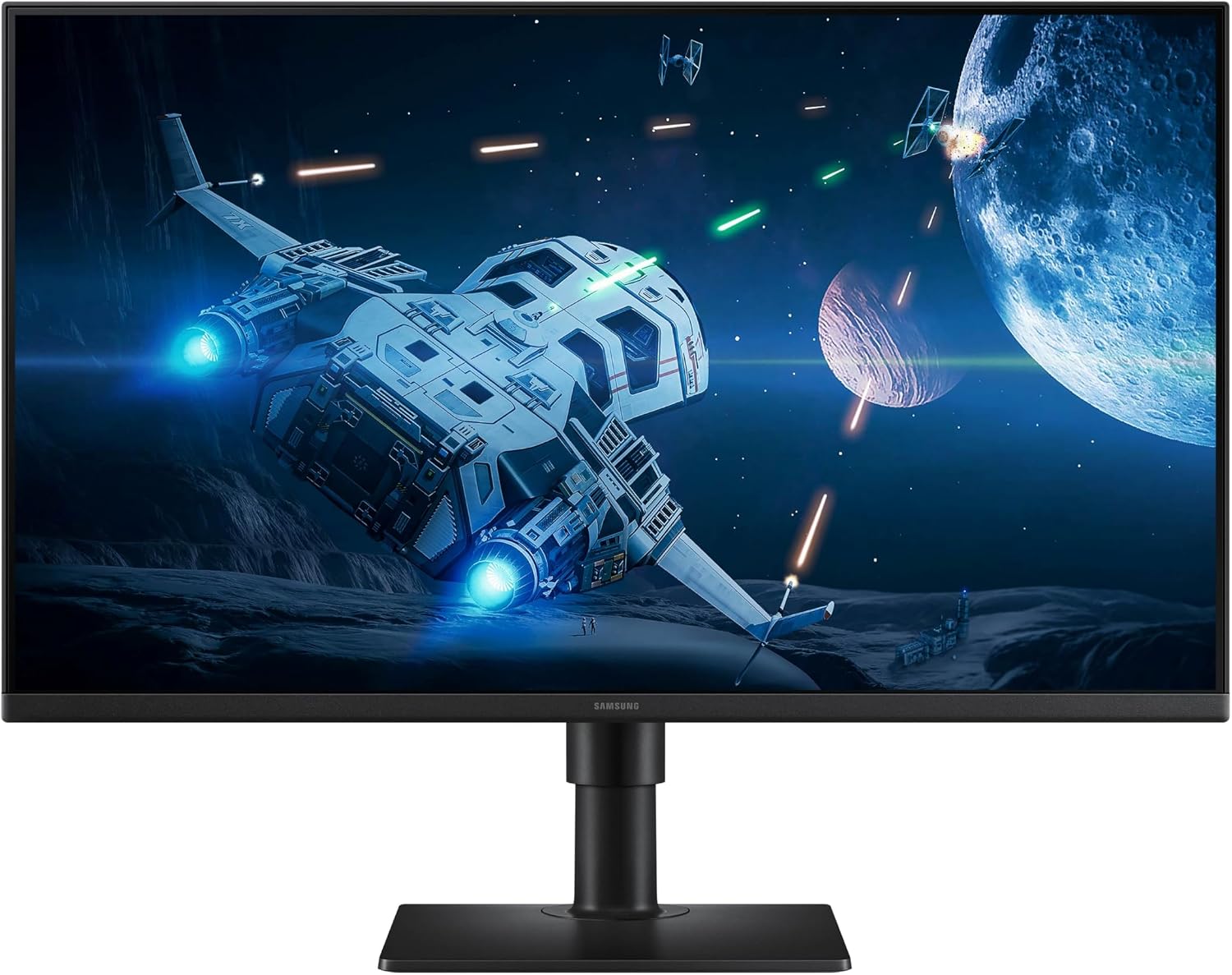 Samsung 27' (S40GD) Borderless Business Monitor with IPS Panel, 100Hz Refresh Rate, Eye Saver Mode, Ergonomic Design, Game Picture Mode, LS27D408GANXGO