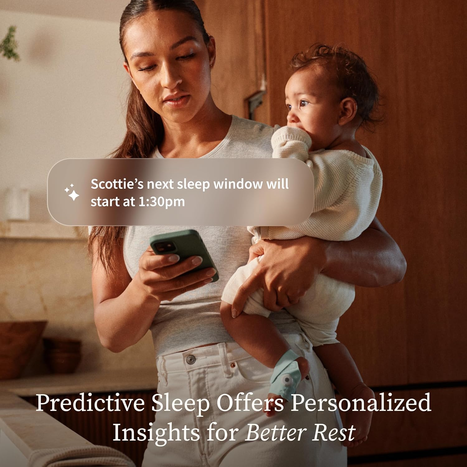 Owlet Dream Duo (Gen 3) Smart Baby Monitor All-in-One Bundle - 2K HD Video Baby Monitor with Alerts & Owlet Dream Sock Tracks Baby's Oxygen, Heart Rate & Sleep | Health Insights via App