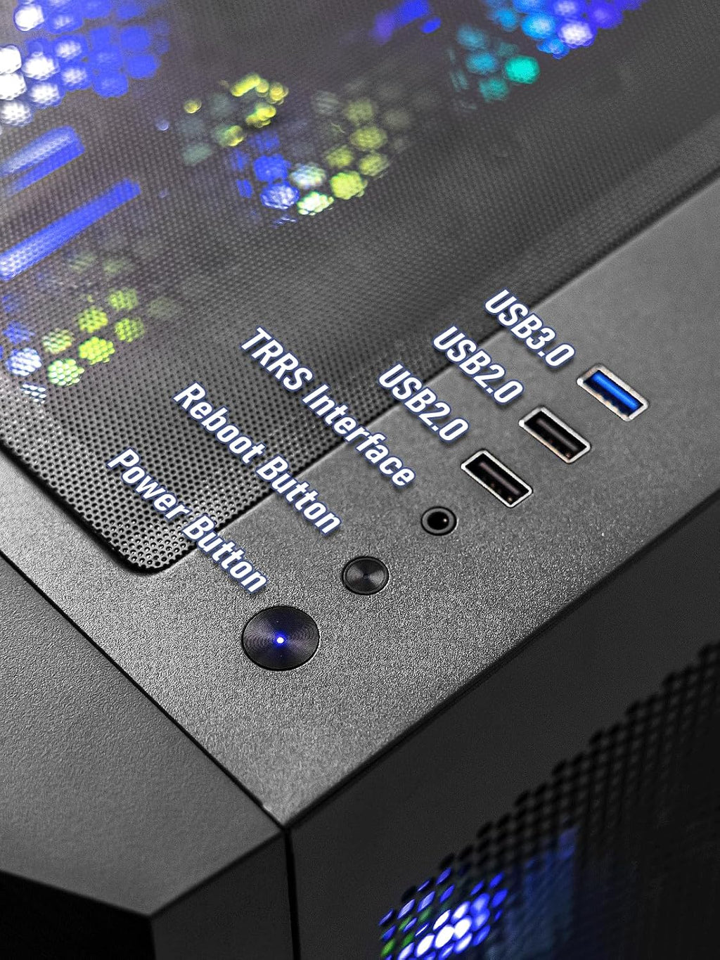 Gaming PC Computer Desktop – i7 Xeon E5 12-Cores up to 3.5 GHz, RX 580 8GB, 64GB RAM, 1TB NVMe SSD, Wi-Fi 6 & BT 5.4, 9× ARGB Cooling Fans, Windows 11 Pro, 650W PSU, Gaming & Streaming Tower